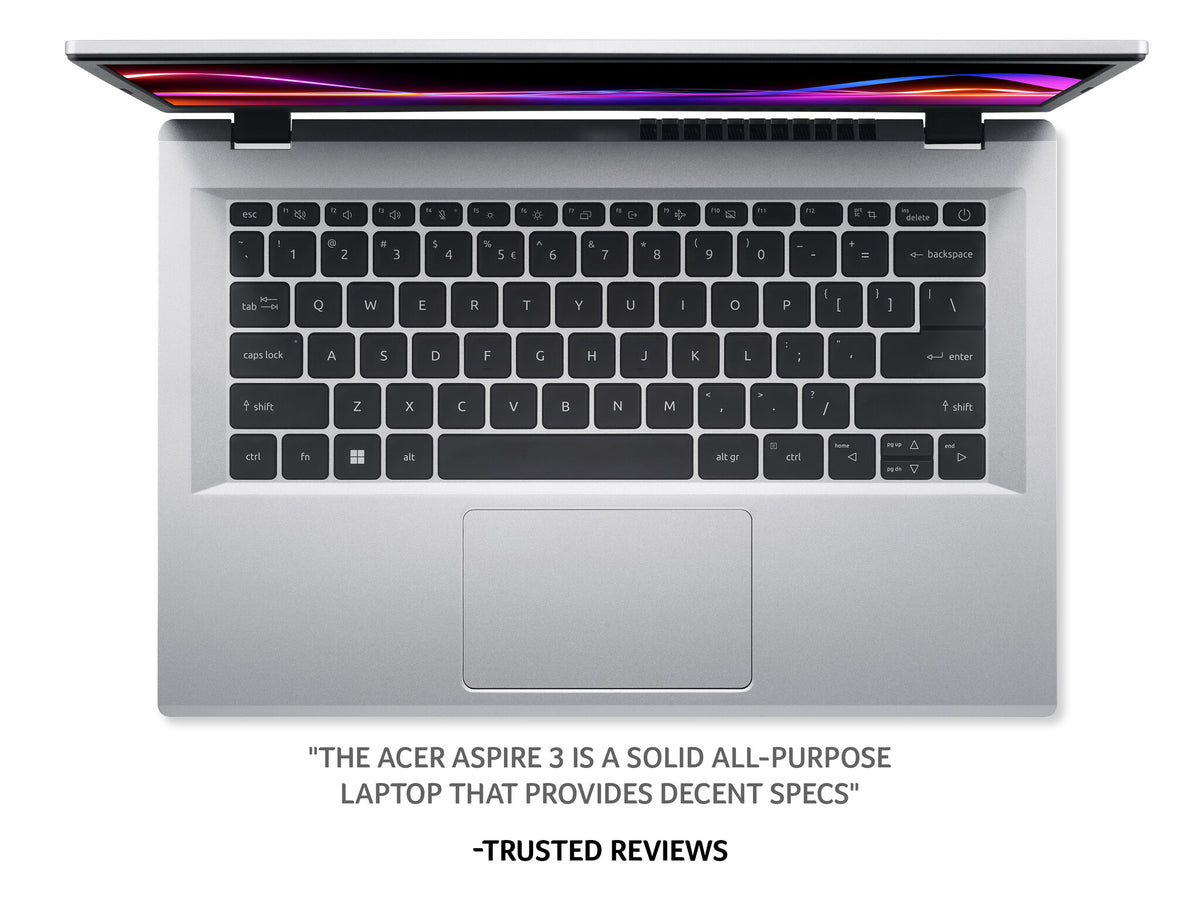 Acer Aspire 3 Laptop - 35.6 cm (14&quot;) - Intel® Core™ i3-N305 - 8 GB LPDDR5-SDRAM - 512 GB SSD - Wi-Fi 6 - Windows 11 Home - Silver