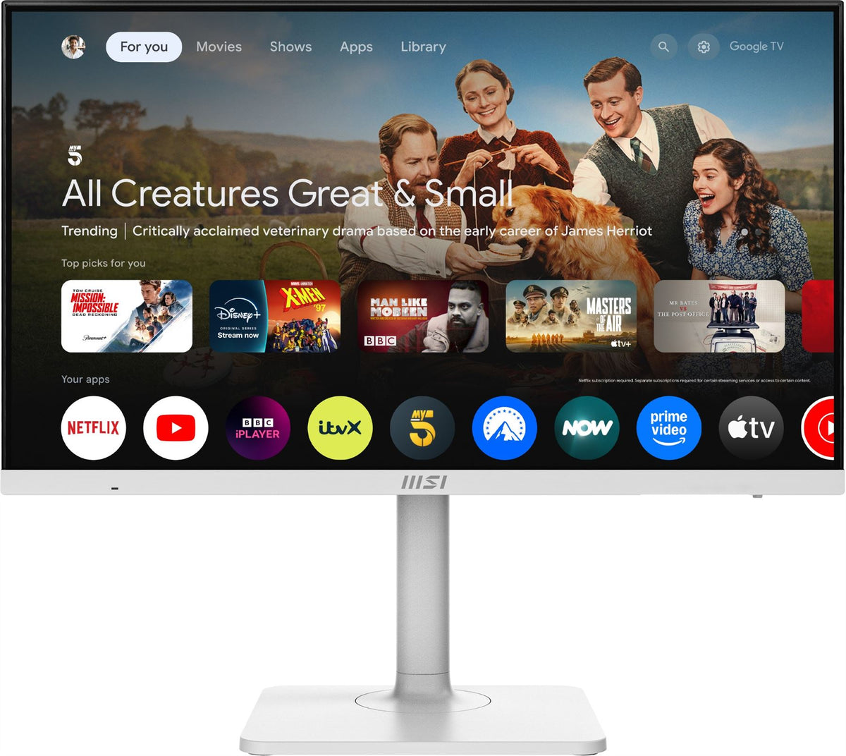 MSI Modern MD272UPSW - 68.6 cm (27&quot;) - 3840 x 2160 pixels 4K UHD Monitor