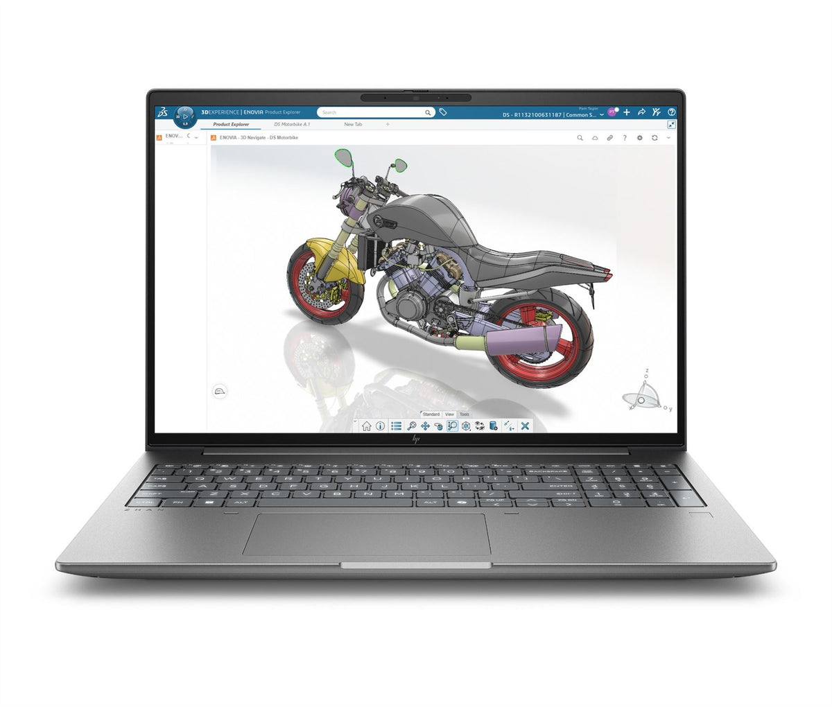 HP E0EU9EA laptop Copilot+ PC Intel Core Ultra 7 40.6 cm (16") 2.5K 64 GB DDR5-SDRAM 1 TB SSD NVIDIA RTX PRO 2000 Blackwell Wi-Fi 7 (802.11be) Windows 11 Pro AI Workstation, AI PC Silver