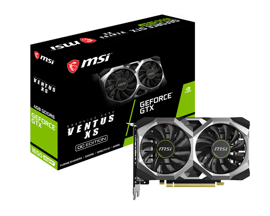 MSI VENTUS XS OC - NVIDIA 4 GB GDDR6 GeForce GTX 1650 SUPER graphics card