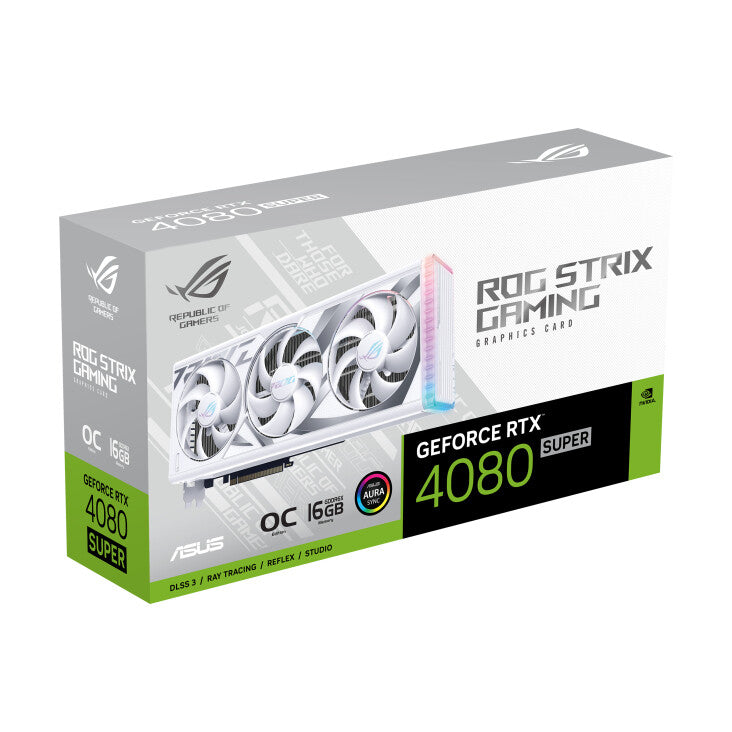 ASUS ROG STRIX White - NVIDIA 16 GB GDDR6X GeForce RTX 4080 SUPER graphics card