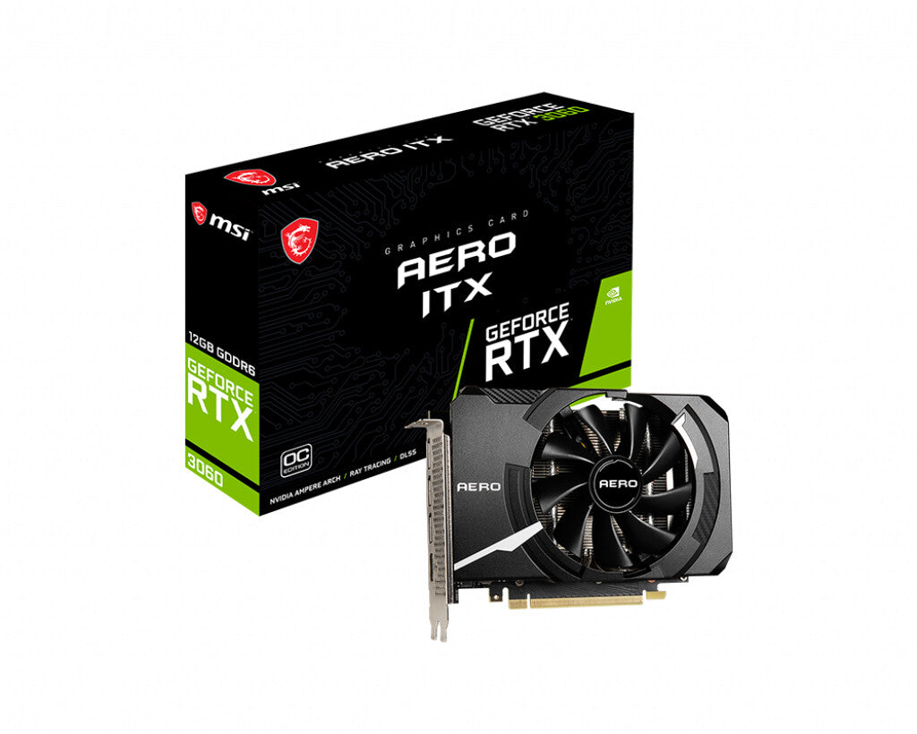MSI AERO ITX OC - NVIDIA 12 GB GDDR6 GeForce RTX 3060 graphics card