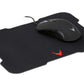 Varr VSETMPX5 Gaming Mouse and Mousepad Set - Wired USB-A Optical Backlit Mouse in Black - 3,200 DPI