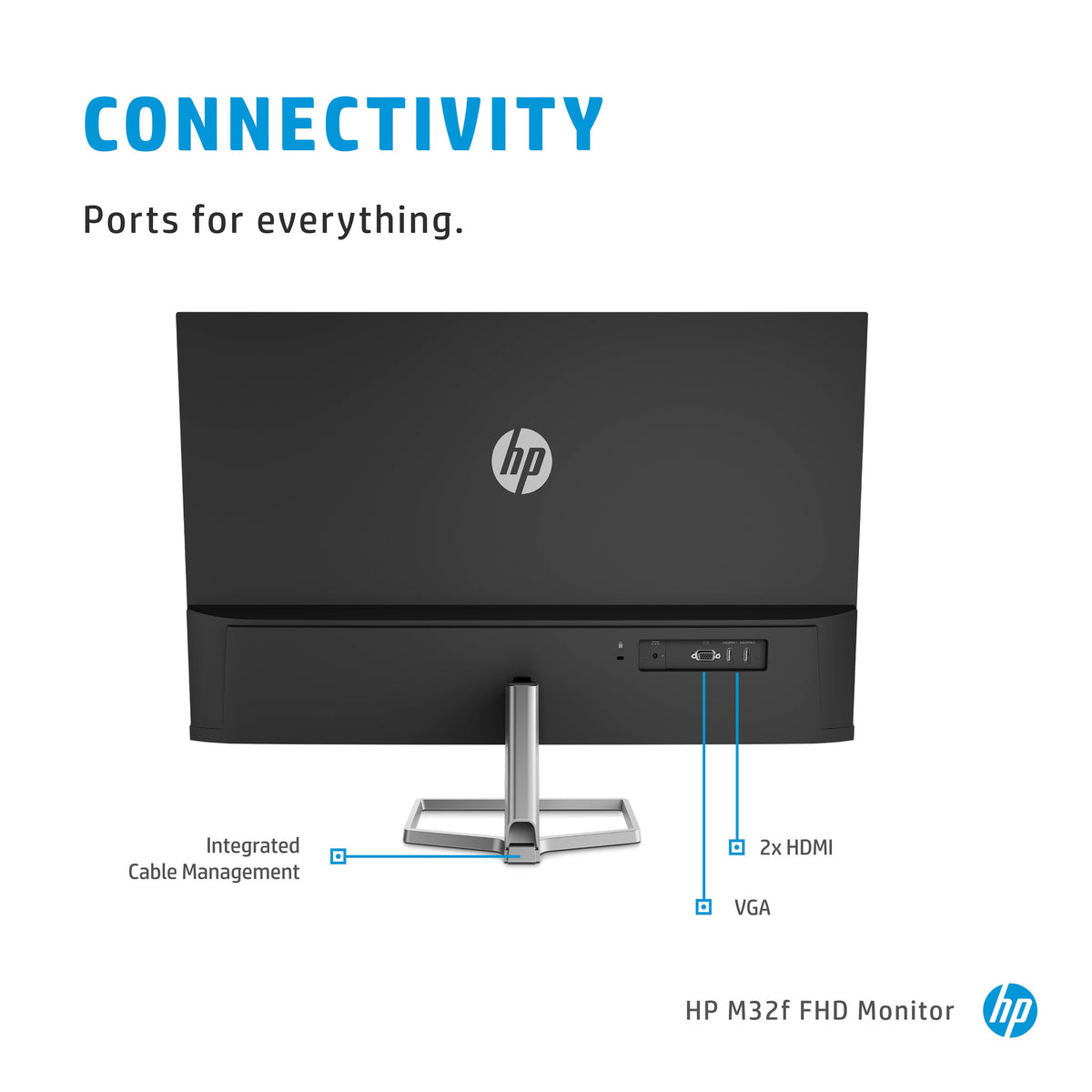 HP M32f - 80 cm (31.5") - 1920 x 1080 pixels Full HD Monitor
