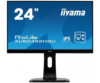 iiyama ProLite XUB2492HSU-B1 LED display 60.5 cm (23.8") 1920 x 1080 pixels Full HD LCD Black Monitor