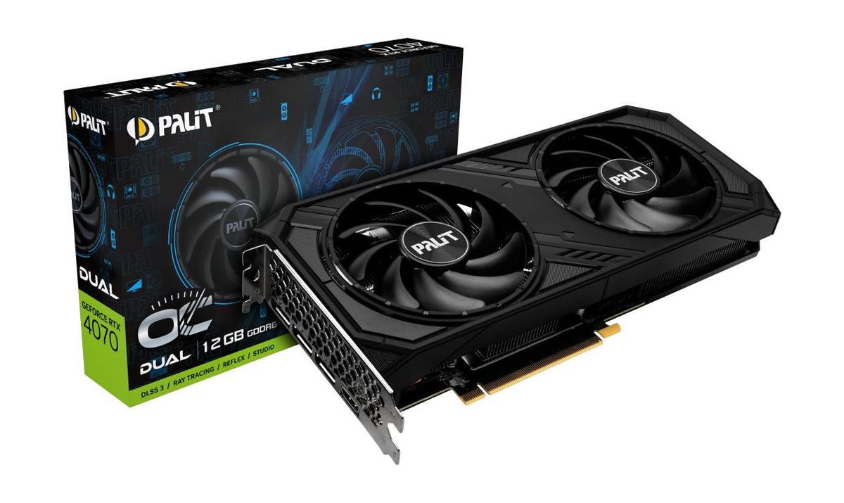 Palit Dual OC - NVIDIA 12 GB GDDR6 GeForce RTX 4070 graphics card