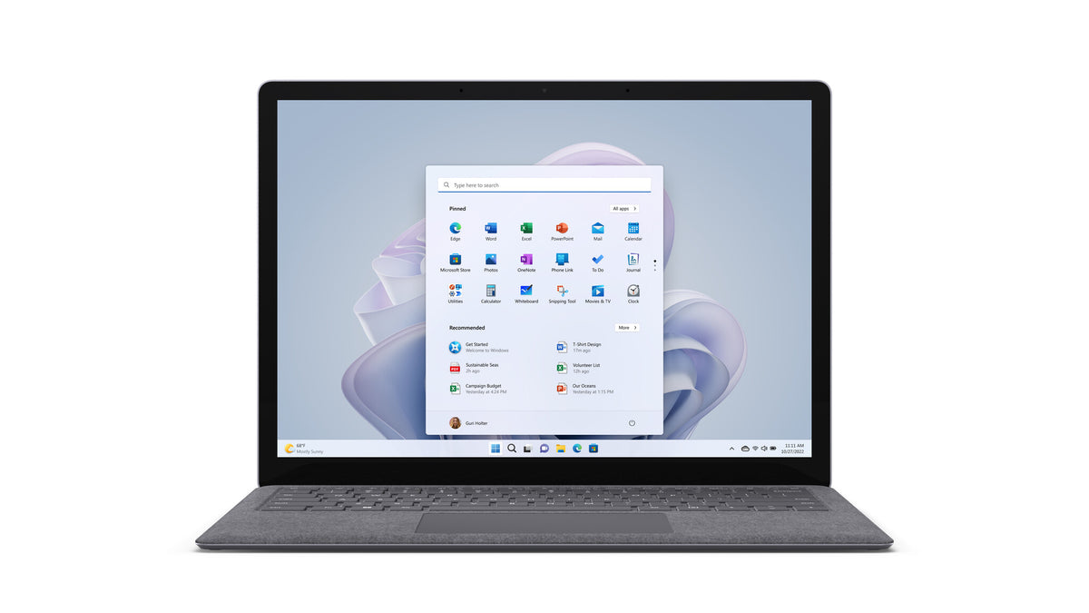 Microsoft Surface Laptop 5 - Touchscreen - 34.3 cm (13.5") - Intel® Core™ i5-1245U - 16 GB RAM - 512 GB SSD - Wi-Fi 6 - Windows 11 Pro - Platinum