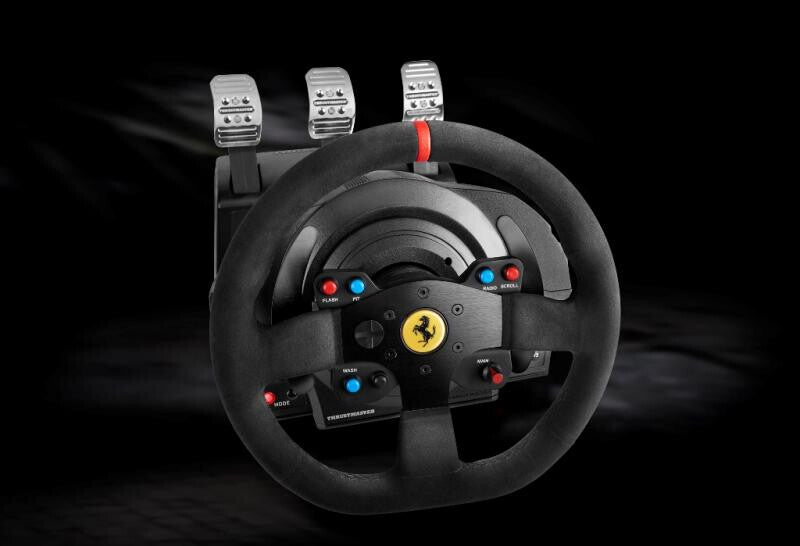 Thrustmaster T300 Ferrari "Alcantara Edition" - USB Wired Steering wheel + Pedals for PC / PS4 / PS3