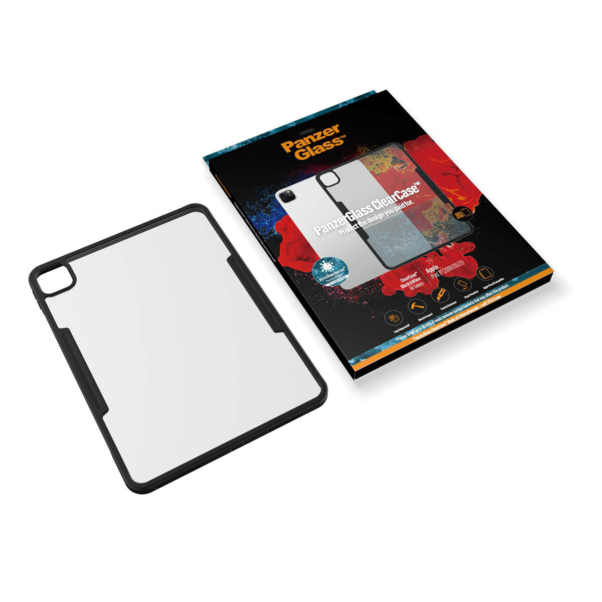 PanzerGlass ® ClearCase™ for 11" iPad in Black / Transparent
