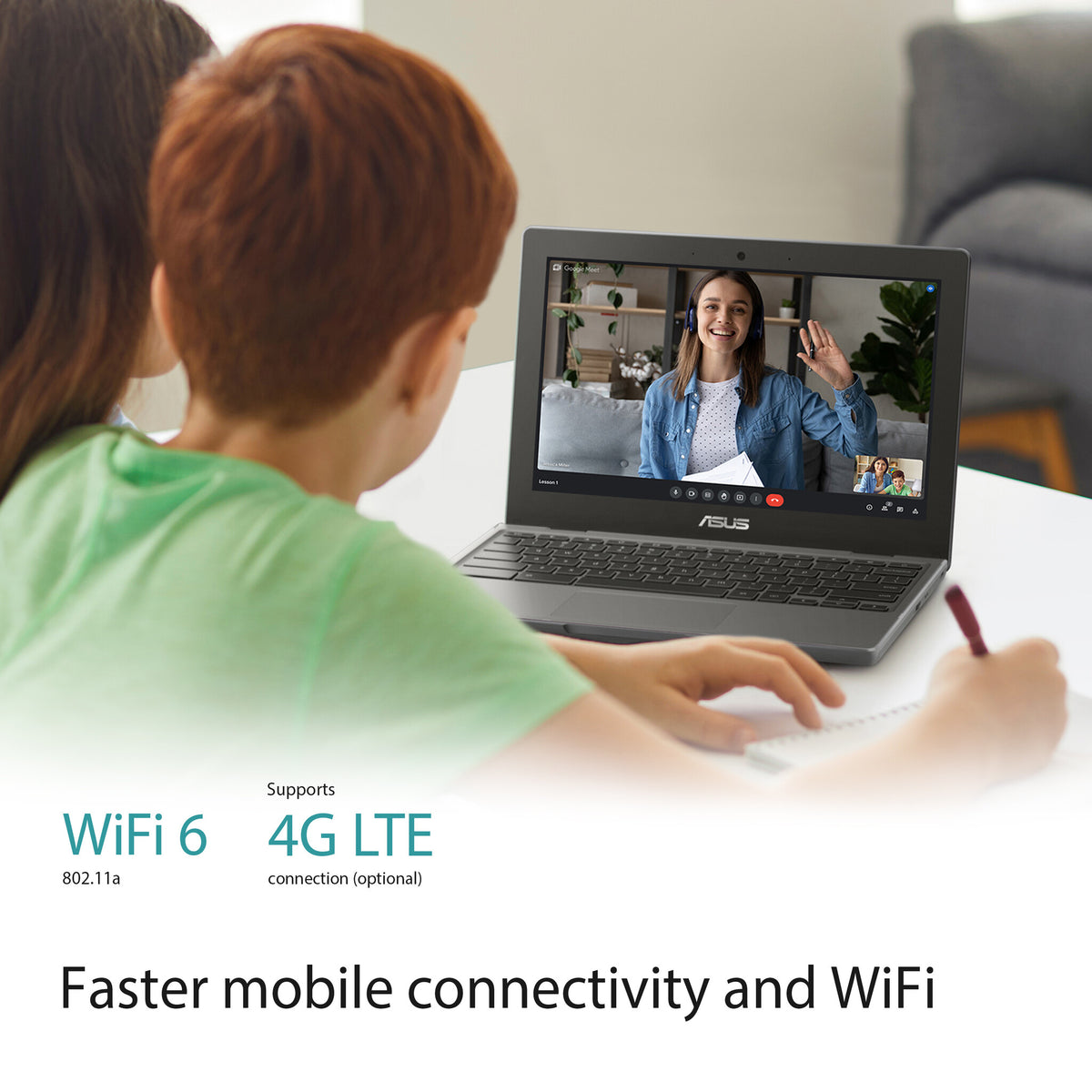 ASUS Chromebook CR1100CKA-GJ0388 - 29.5 cm (11.6") - Intel® Celeron® N N4500 - 4 GB LPDDR4x-SDRAM - 64 GB eMMC - Wi-Fi 6 - ChromeOS - Grey