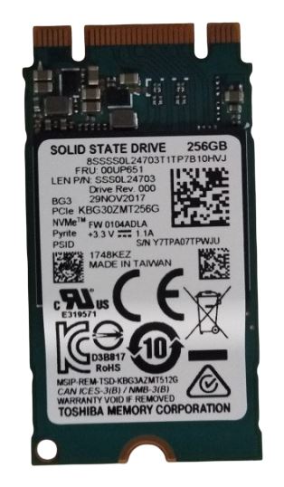 Lenovo 00UP651 internal solid state drive 256 GB M.2 PCI Express 3.0