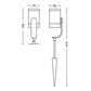 Philips Hue Lily Outdoor Lights Base Kit in Black - White and colour ambience (Pack of 3 & Bridge)