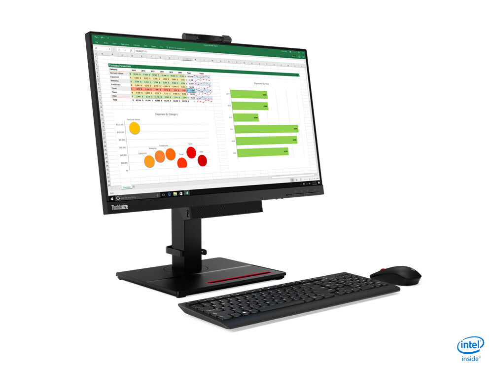 Lenovo ThinkCentre Tiny-In-One LED display 60.5 cm (23.8") 1920 x 1080 pixels Full HD Black