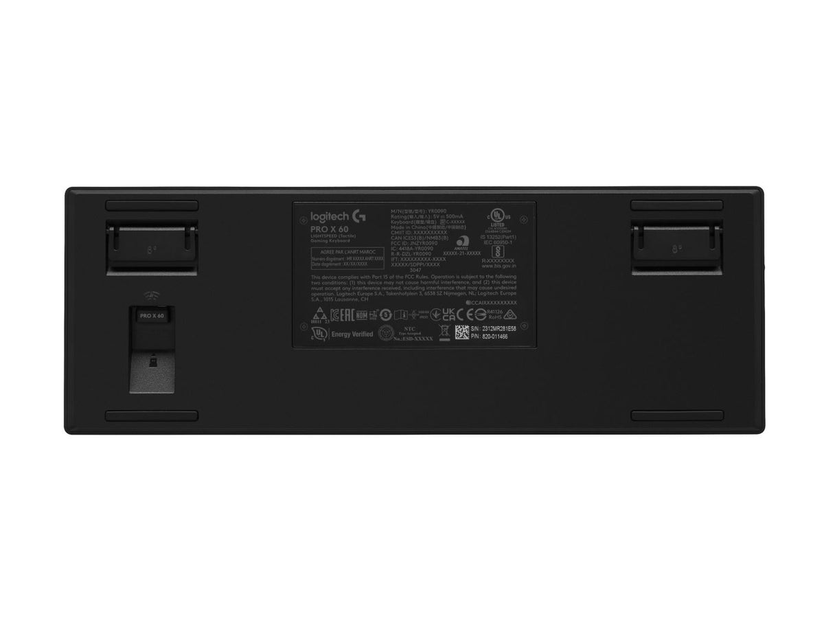 Logitech G PRO X 60 LIGHTSPEED keyboard Gaming RF Wireless + Bluetooth QWERTY UK English Black