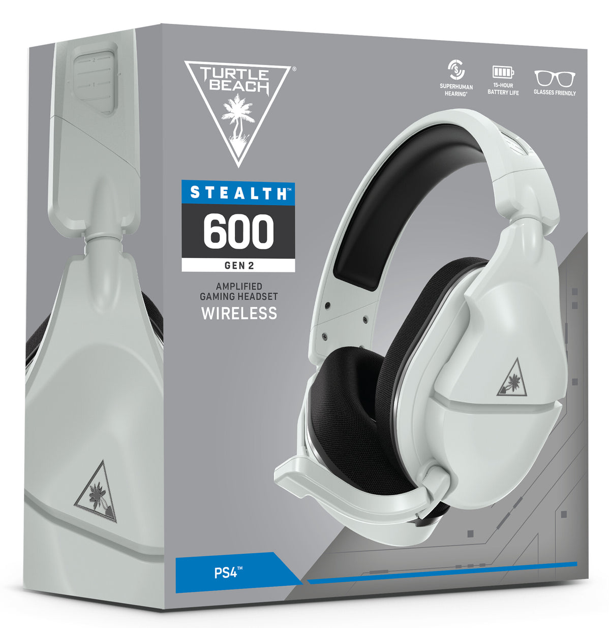 Turtle Beach Stealth 600 (2nd Gen) - USB Type-C Wired & Wireless Gaming Headset for PS4 / PS5 in White