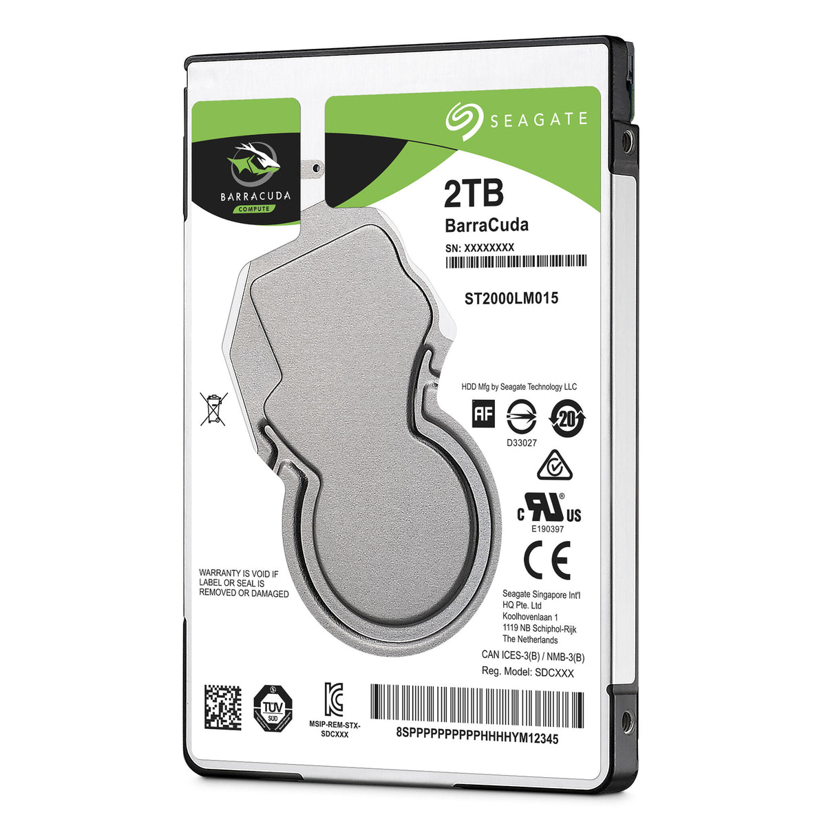 Seagate Barracuda - 5.4K RPM Serial ATA III 2.5" HDD - 2 TB