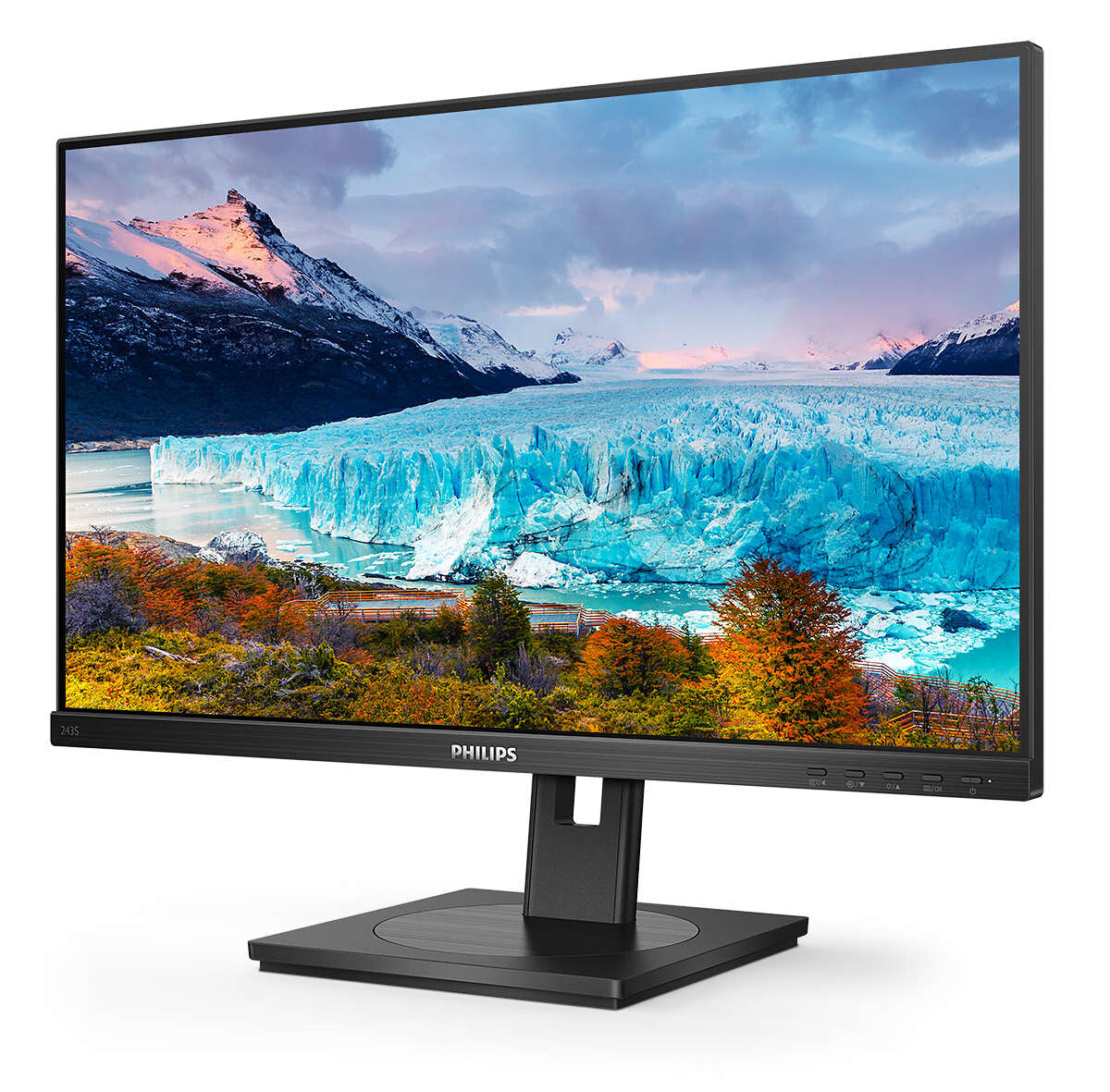Philips S Line 243S1/00 computer monitor 60.5 cm (23.8") 1920 x 1080 pixels Full HD LCD Black