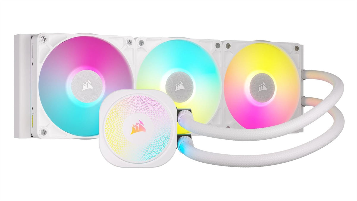 Corsair iCUE LINK TITAN RX RGB - All-in-one Liquid Processor Cooler in White - 360mm