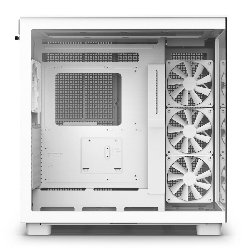 NZXT H9 Flow - ATX Mid Tower Case in White