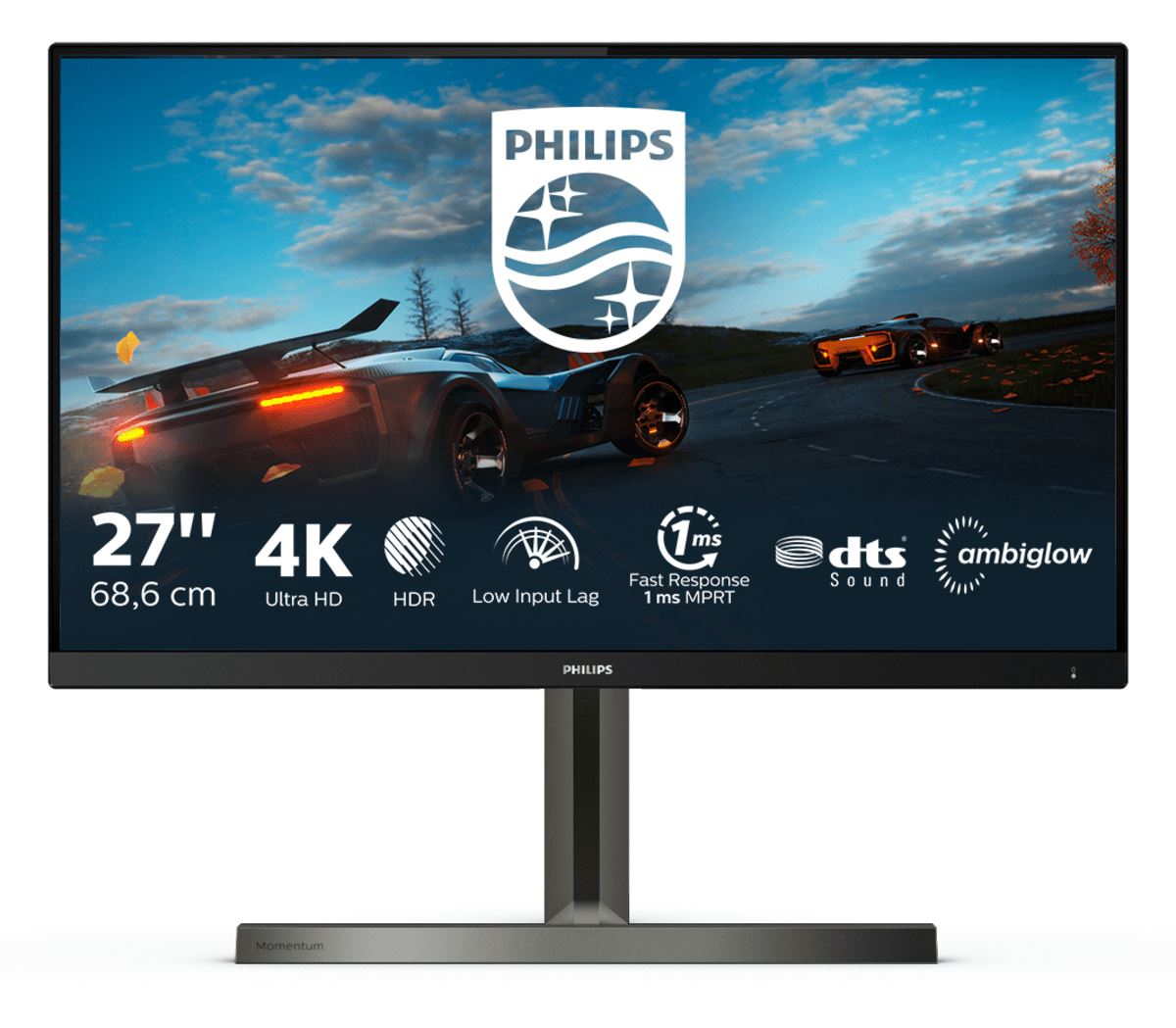 Philips Momentum 278M1R/00 LED display 68.6 cm (27") 3840 x 2160 pixels 4K Ultra HD Black Monitor