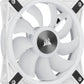 Corsair iCUE QL120 - Computer Case Fan in White - 120mm (Pack of 3)