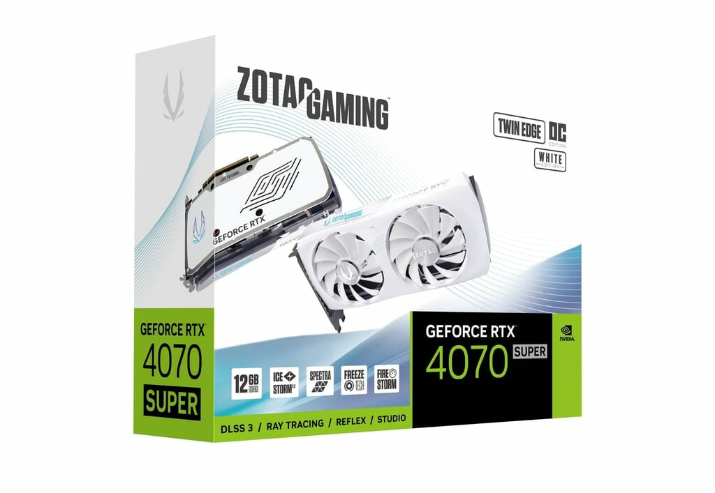 Zotac ZT-D40720Q-10M - NVIDIA 12 GB GDDR6X GeForce RTX 4070 SUPER graphics card