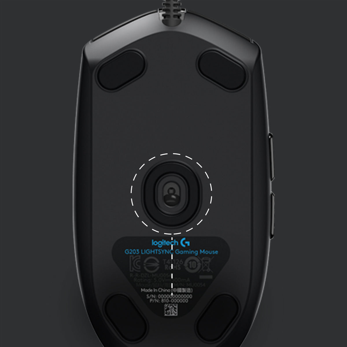 Logitech G - G203 LIGHTSYNC Gaming Mouse in Black - 8,000 DPI