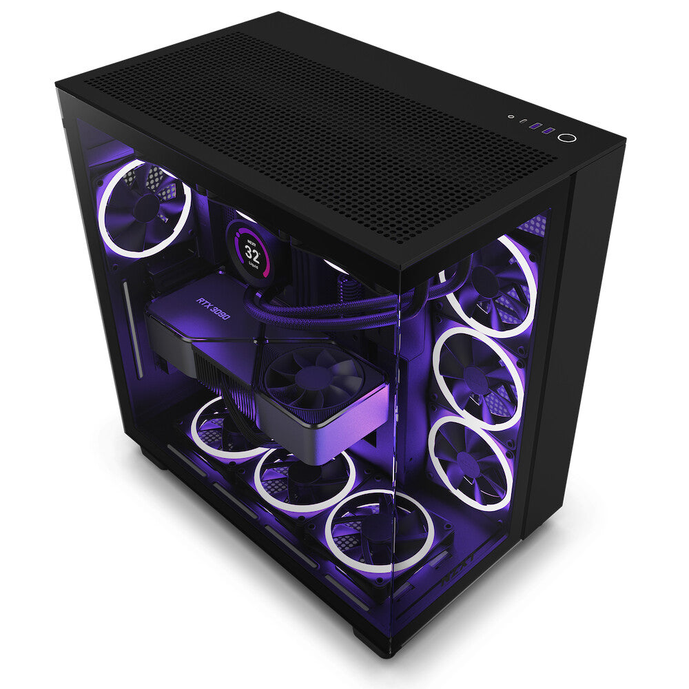 NZXT H9 Flow - ATX Mid Tower Case in Black