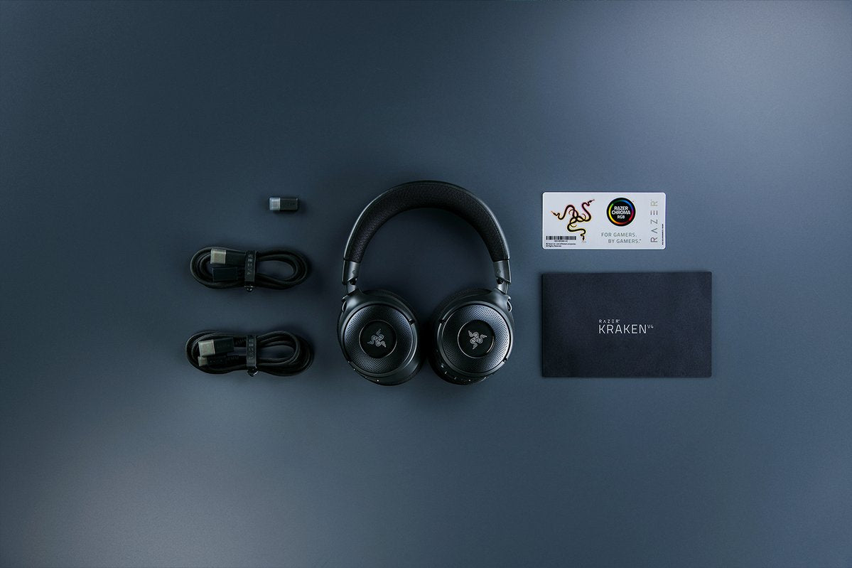 Razer Kraken V4 - USB Type-A Wired &amp; Wireless Bluetooth Gaming Headset in Black