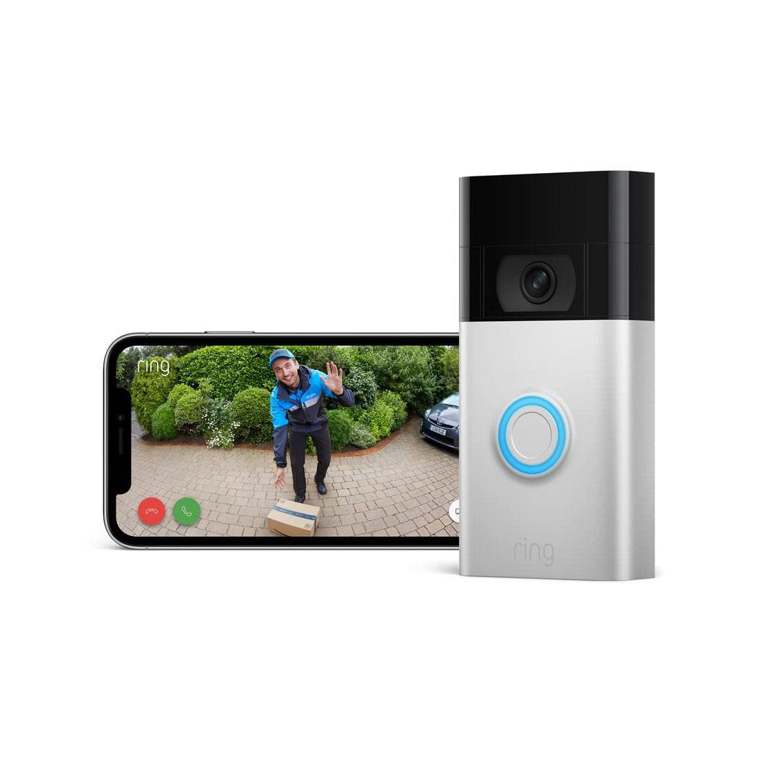 Ring Video Doorbell (2nd Gen) - Satin Nickel