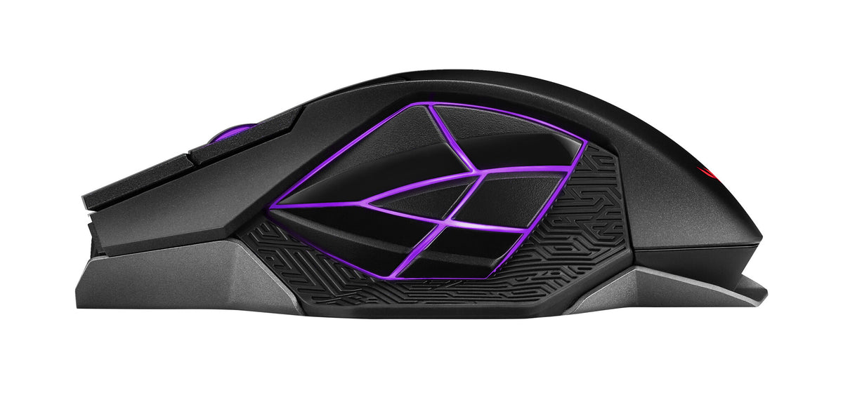 ASUS ROG Spatha X - RF Wireless + USB Type-A Optical Mouse in Black - 19,000 DPI