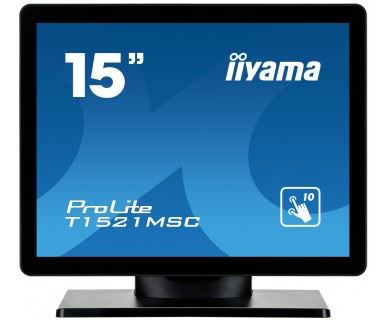 iiyama ProLite T1521MSC-B1 Computer Monitor 38.1 cm (15") 1024 x 768 pixels LED Touchscreen Tabletop Black