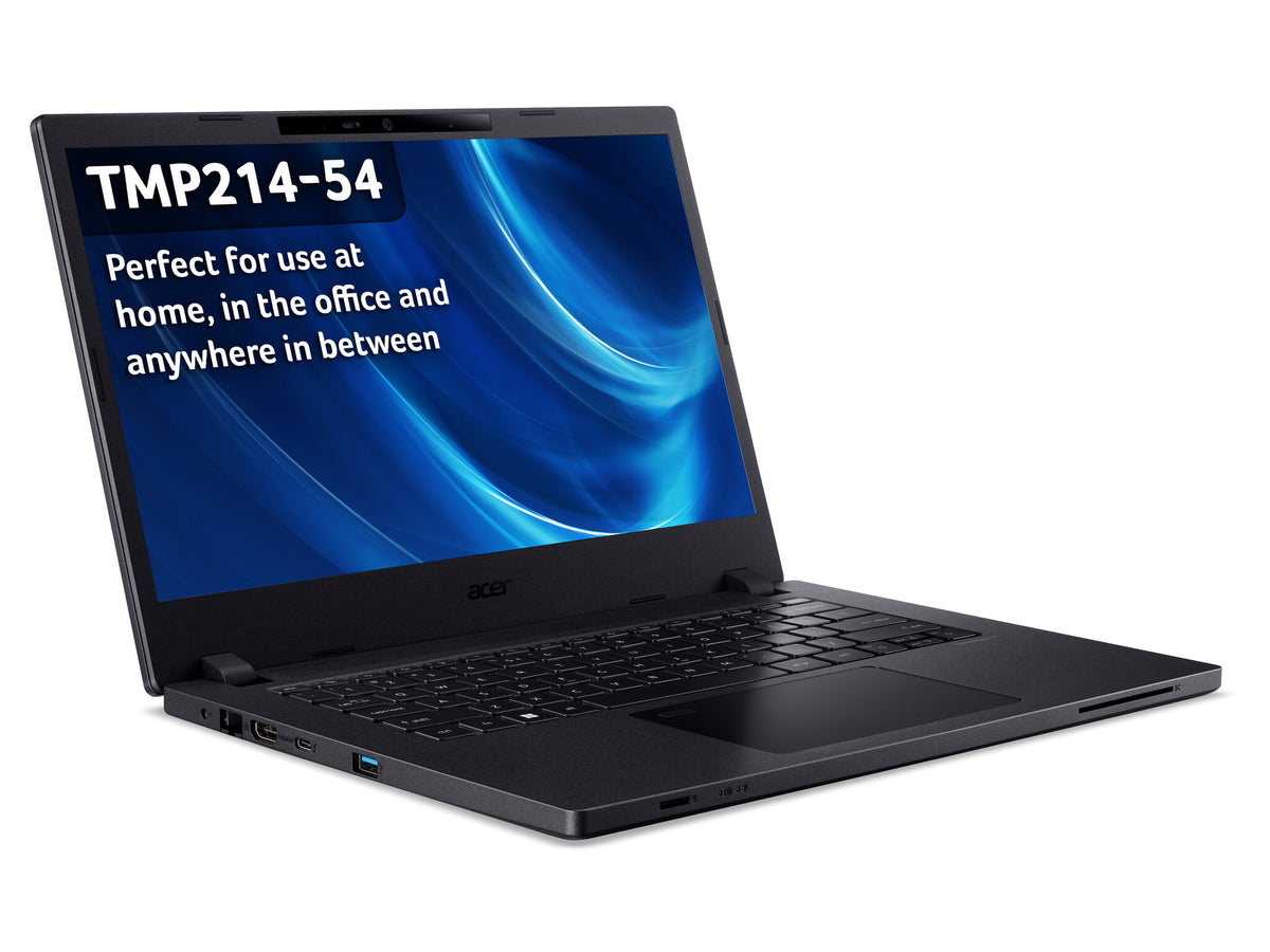 Acer TravelMate P2 TMP214-54 Laptop - 35.6 cm (14") - Intel® Core™ i3-1215U - 8 GB DDR4-SDRAM - 256 GB SSD - Wi-Fi 6 - Windows 11 Home - Black