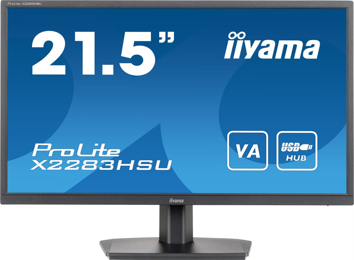 iiyama ProLite X2283HSU-B1 Computer Monitor 54.6 cm (21.5") 1920 x 1080 pixels Full HD LCD Black