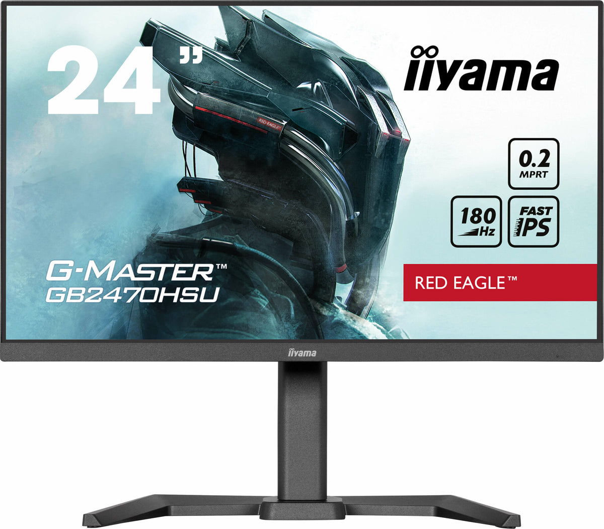 iiyama G-MASTER GB2470HSU-B6 - 60.5 cm (23.8") - 1920 x 1080 pixels Full HD LCD Monitor