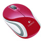 Logitech M187 - RF Wireless Mini Mouse in Red - 1,000 DPI