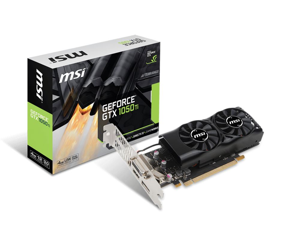 MSI 4GT LP - NVIDIA 4 GB GDDR5 GeForce GTX 1050 Ti graphics card