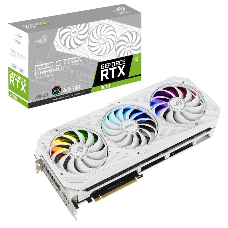 ASUS ROG STRIX GAMING OC "White Edition" - NVIDIA 24 GB GDDR6X GeForce RTX 3090 graphics card