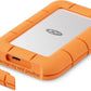 LaCie Rugged Mini - USB-C External HDD in Grey / Orange - 500 GB
