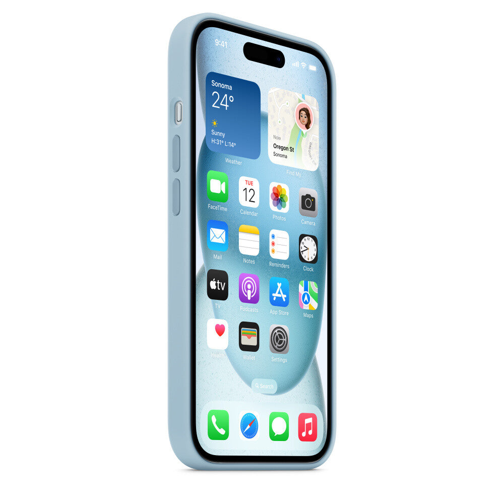 Apple MWND3ZM/A - Silicone Case with MagSafe for iPhone 15 in Light Blue