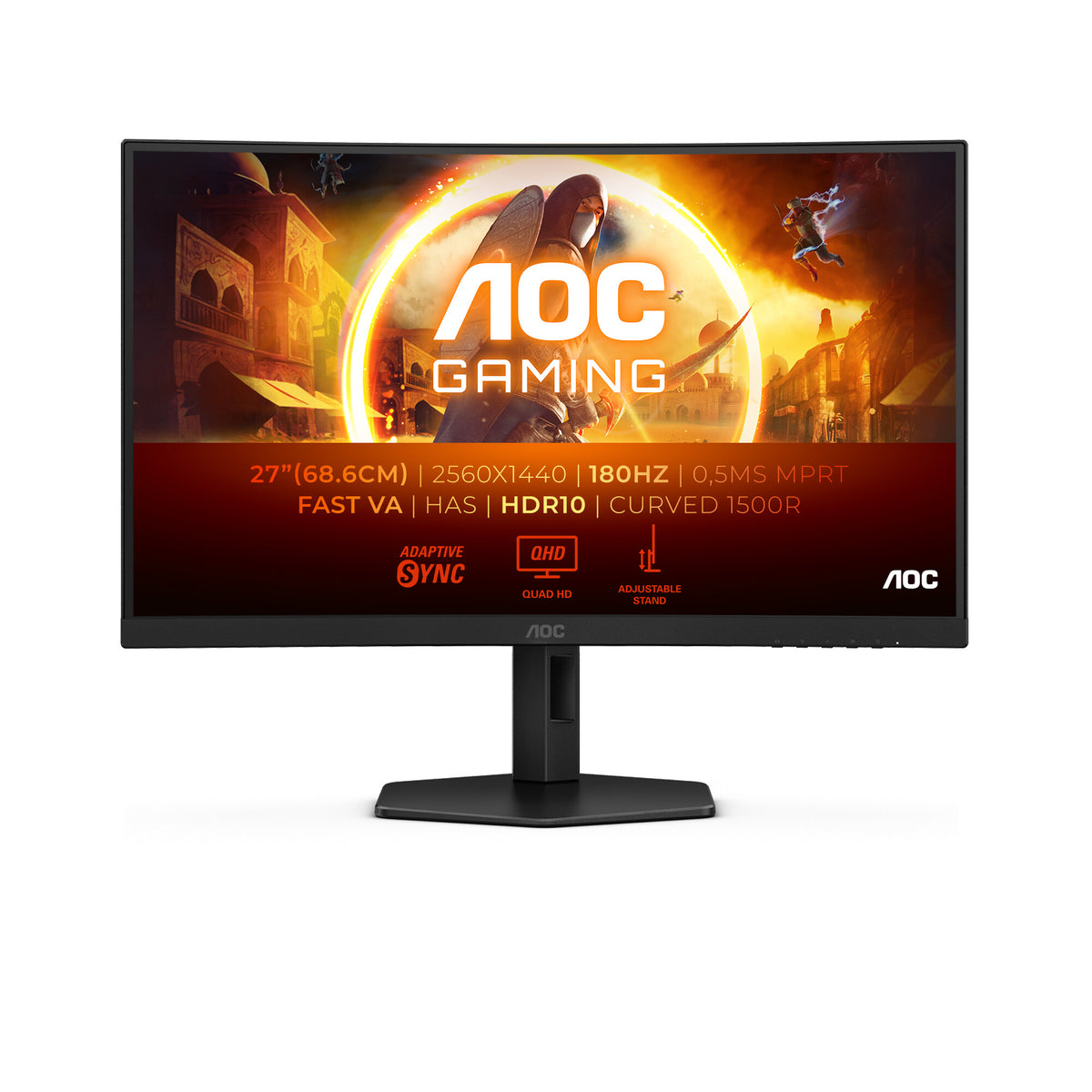 AOC G4 CQ27G4X - 68.6 cm (27") - 2560 x 1440 pixels Quad HD LCD Monitor