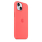 Apple MT0V3ZM/A - Silicone Case with MagSafe for iPhone 15 in Guava