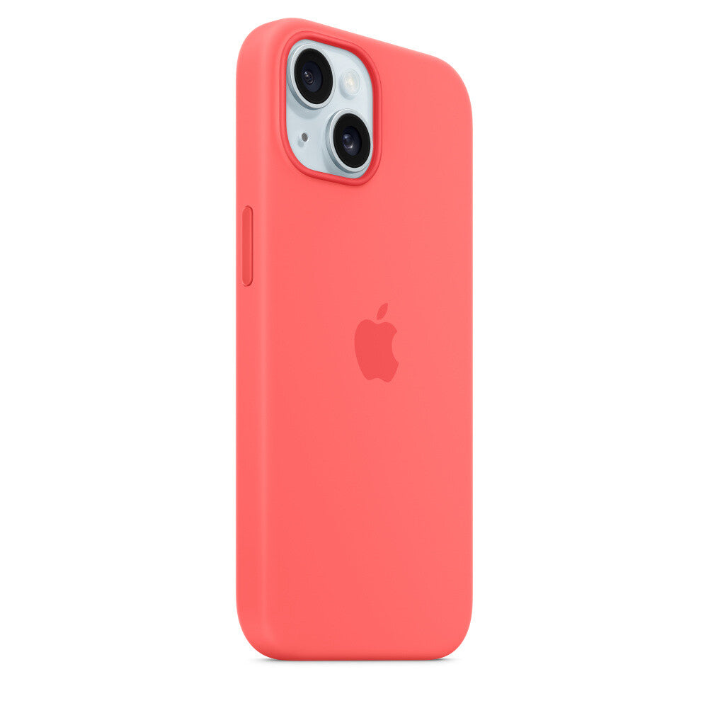 Apple MT0V3ZM/A - Silicone Case with MagSafe for iPhone 15 in Guava