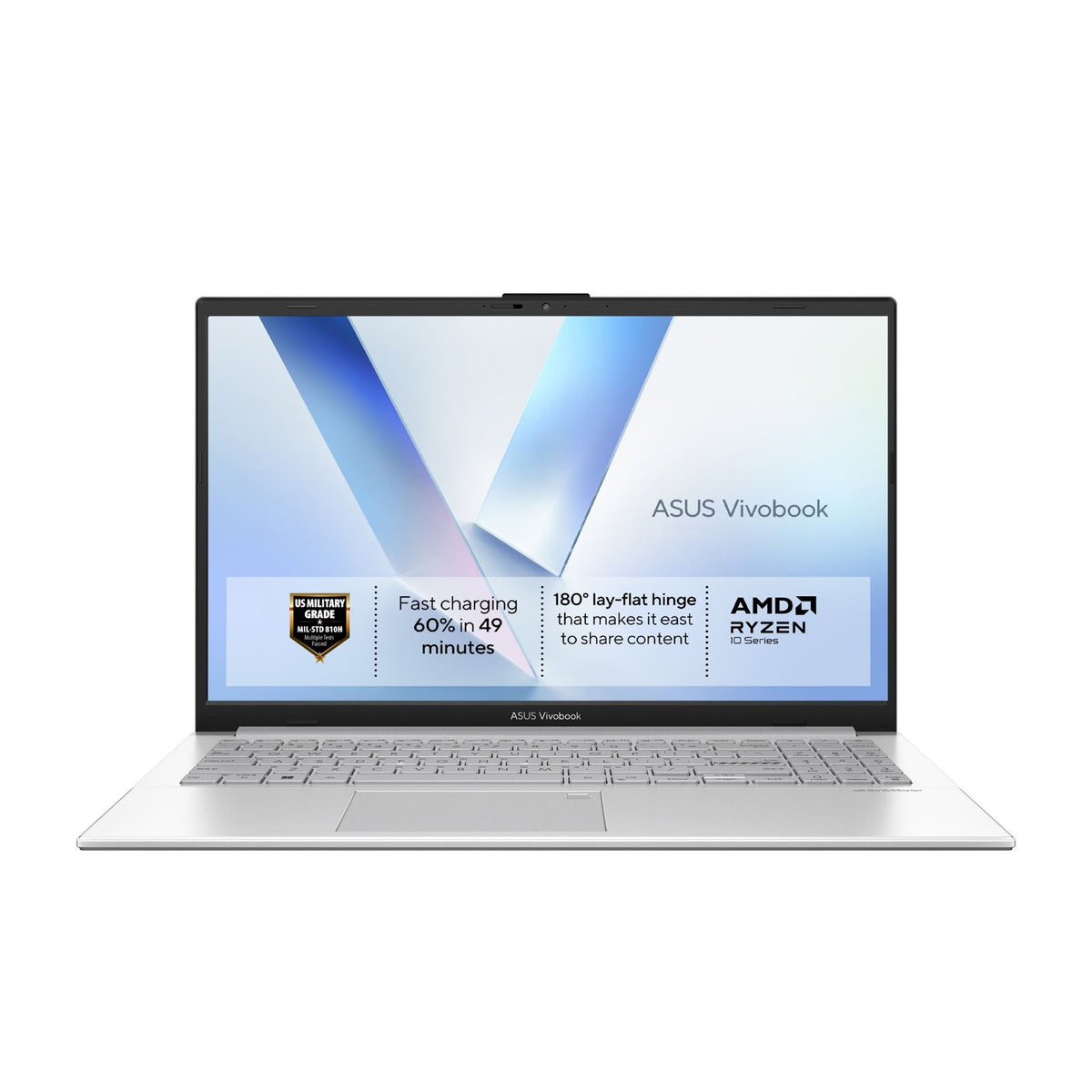 ASUS Vivobook Go 15 E1504FA-BQ5513W AMD Ryzen 5 40 Laptop 39.6 cm (15.6") Full HD 8 GB LPDDR5-SDRAM 256 GB SSD Wi-Fi 6E (802.11ax) Windows 11 Home Silver