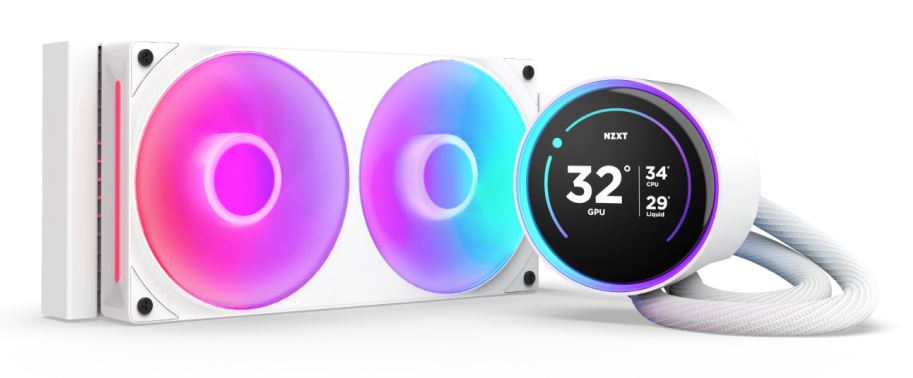 NZXT Kraken Elite 240 RGB - All-in-one Liquid Processor Cooler in White - 240mm
