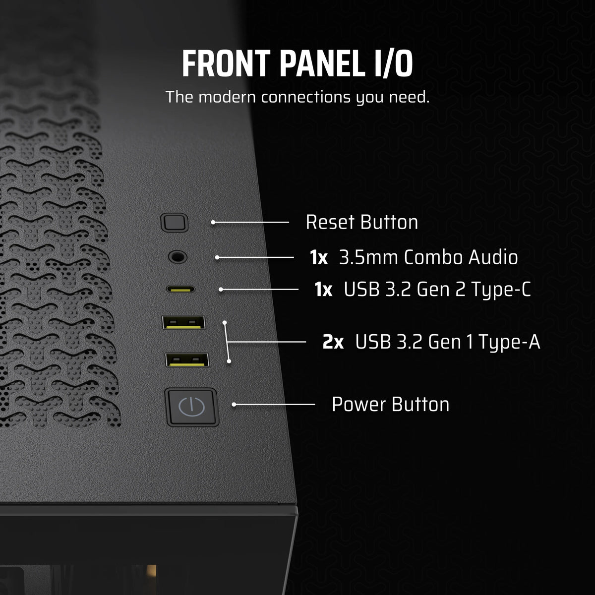 Corsair 3500X ARGB - EATX Mid Tower Case in Black