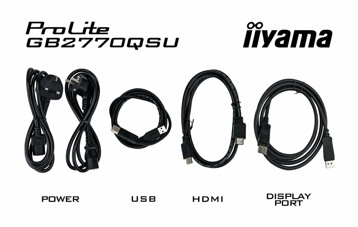 iiyama G-MASTER GB2770QSU-B6 - 68.6 cm (27") - 2560 x 1440 pixels 2K Ultra HD LCD Monitor