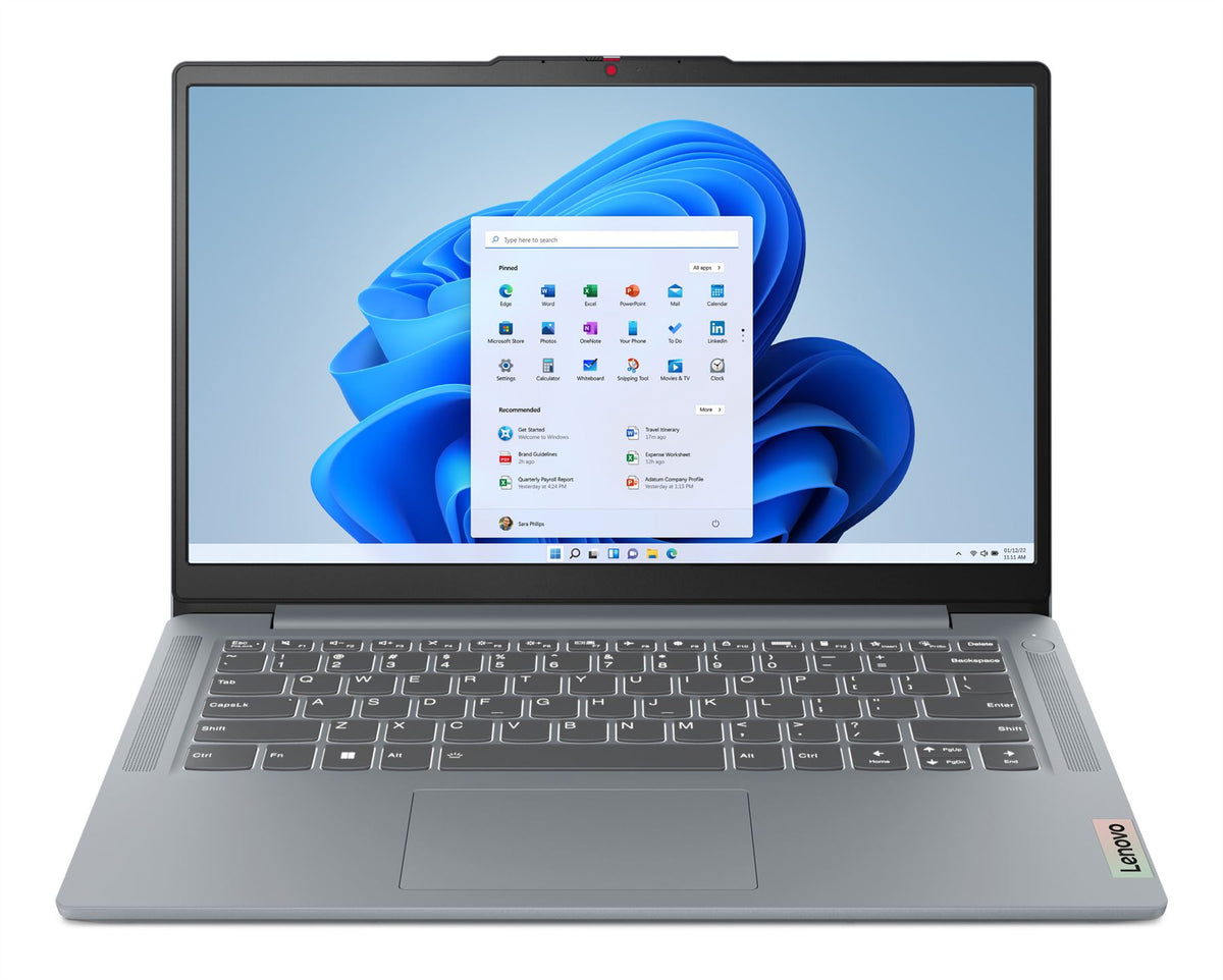 Lenovo IdeaPad Slim 3 14AMN8 AMD Ryzen™ 5 40 Laptop 35.6 cm (14") Full HD 8 GB LPDDR5-SDRAM 256 GB SSD Wi-Fi 6 (802.11ax) Windows 11 Home Grey English