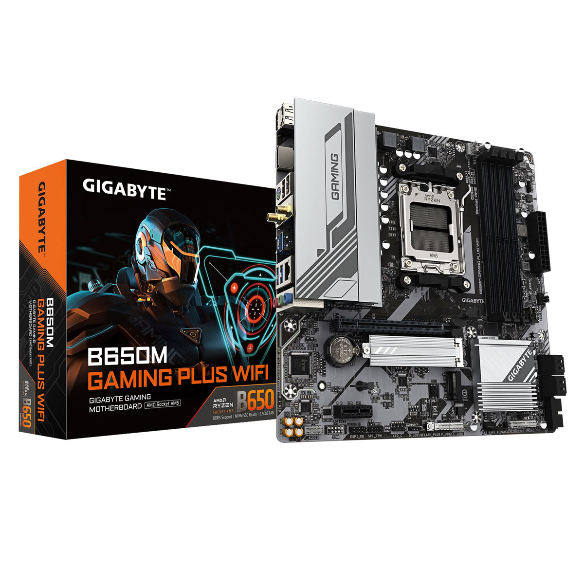 GIGABYTE B650M GAMING PLUS WIFI micro ATX Motherboard - AMD B650 Socket AM5