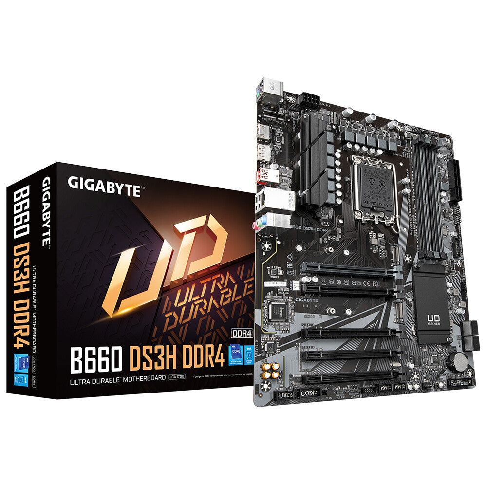 Gigabyte B660 DS3H DDR4 ATX motherboard - Intel B660 LGA 1700